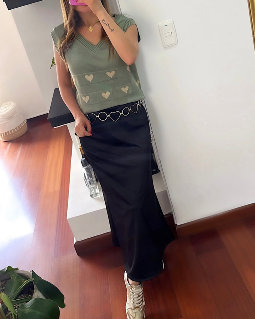 Chaleco Corazones Verde