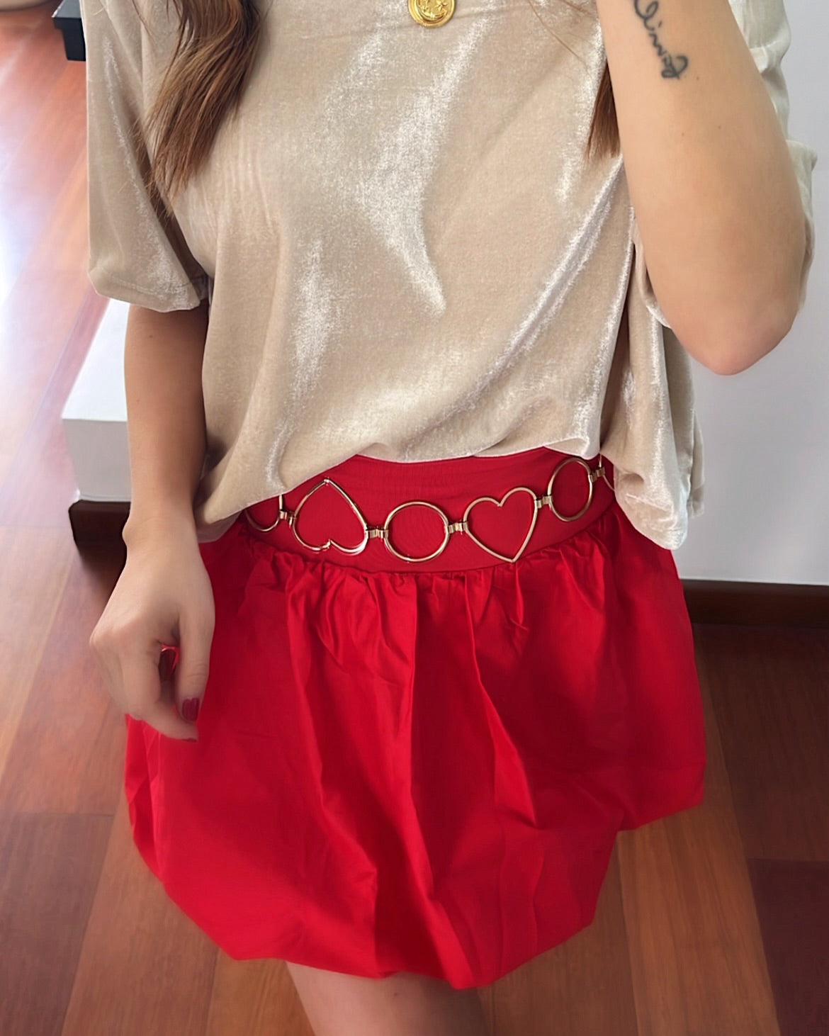 Falda Mile Rojo