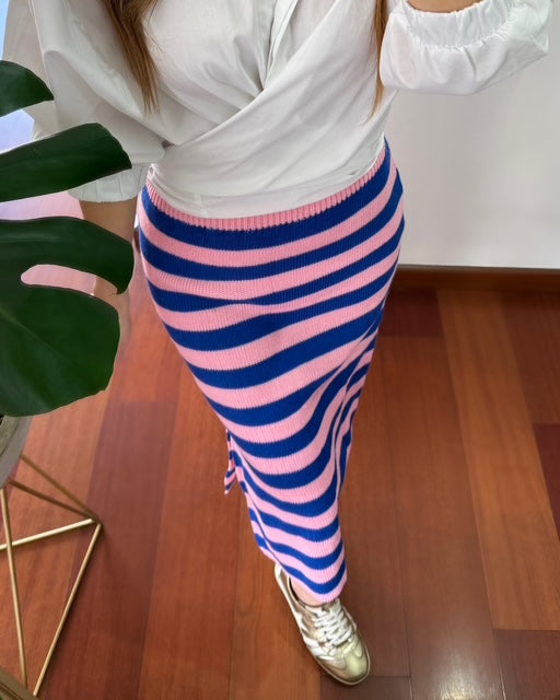 Falda Angela Azul-Rosa